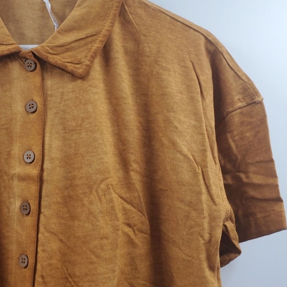 Free People weekend Amber Button-Down Shirt boxy extra small - Picture 4 of 7